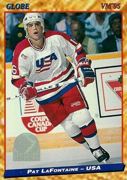 #116 Pat LaFontaine - USA - 1995 Semic Globe VM (Swedish) Hockey