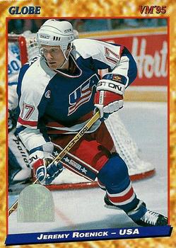 #117 Jeremy Roenick - USA - 1995 Semic Globe VM (Swedish) Hockey