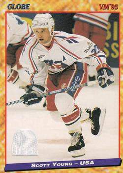 #124 Scott Young - USA - 1995 Semic Globe VM (Swedish) Hockey