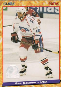 #126 Phil Bourque - USA - 1995 Semic Globe VM (Swedish) Hockey