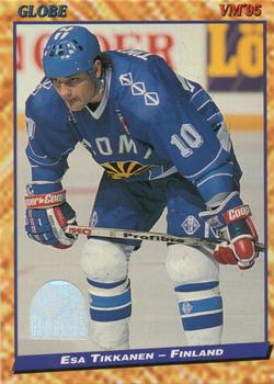 #138 Esa Tikkanen - Finland - 1995 Semic Globe VM (Swedish) Hockey