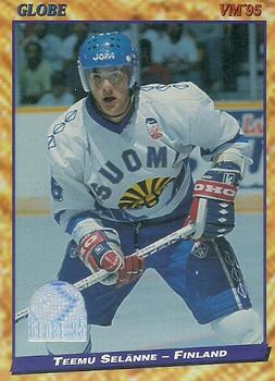 #140 Teemu Selänne - Finland - 1995 Semic Globe VM (Swedish) Hockey