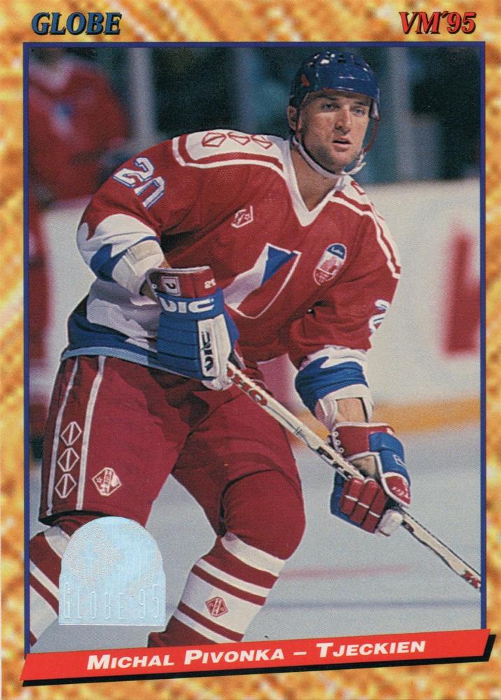 #156 Michal Pivonka - Czech Republic - 1995 Semic Globe VM (Swedish) Hockey