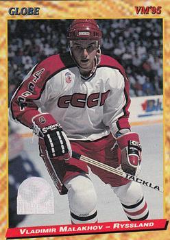 #166 Vladimir Malakhov - Russia - 1995 Semic Globe VM (Swedish) Hockey
