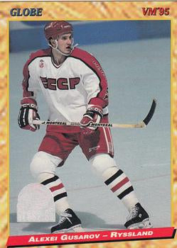#168 Alexei Gusarov - Russia - 1995 Semic Globe VM (Swedish) Hockey