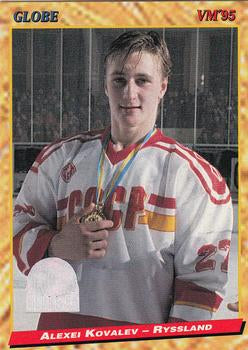 #177 Alexei Kovalev - Russia - 1995 Semic Globe VM (Swedish) Hockey