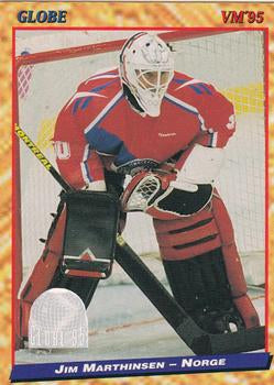 #190 Jim Marthinsen - Norway - 1995 Semic Globe VM (Swedish) Hockey
