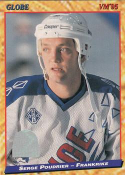 #204 Serge Poudrier - France - 1995 Semic Globe VM (Swedish) Hockey