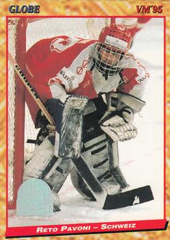 #208 Reto Pavoni - Switzerland - 1995 Semic Globe VM (Swedish) Hockey