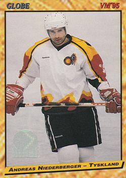 #222 Andreas Niederberger - Germany - 1995 Semic Globe VM (Swedish) Hockey