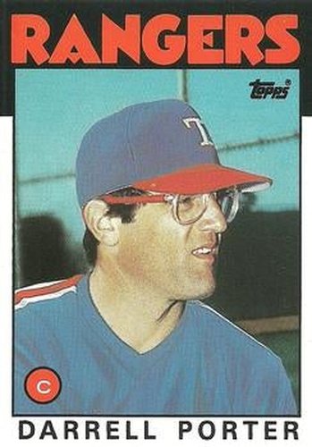 #88T Darrell Porter - Texas Rangers - 1986 Topps Traded Baseball