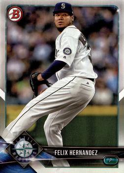 #88 Felix Hernandez - Seattle Mariners - 2018 Bowman Baseball