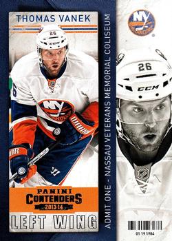 #88 Thomas Vanek - New York Islanders - 2013-14 Panini Contenders Hockey