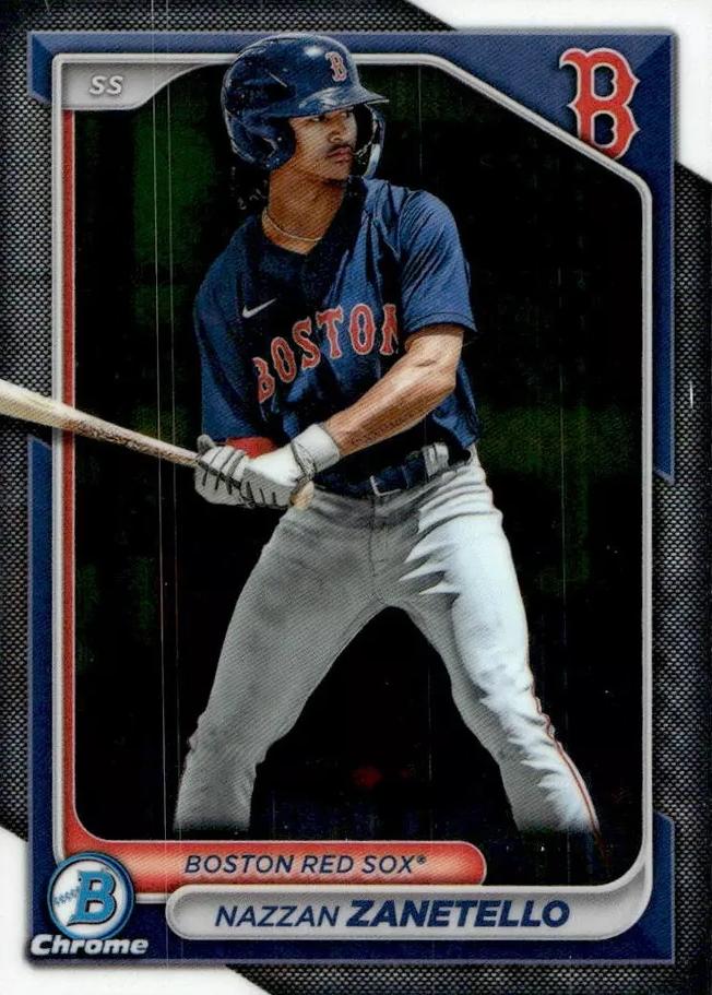 #BCP-88 Nazzan Zanetello - Boston Red Sox - 2024 Bowman - Chrome Prospects Baseball