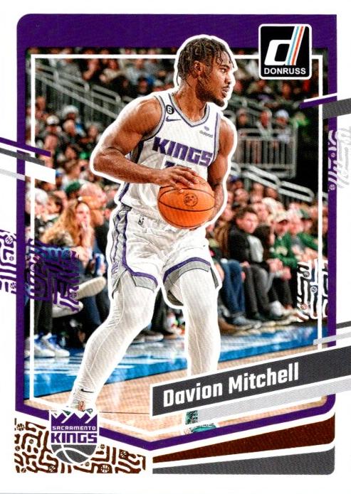 #88 Davion Mitchell - Sacramento Kings - 2023-24 Donruss Basketball