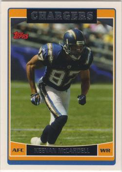 #88 Keenan McCardell - San Diego Chargers - 2006 Topps Football