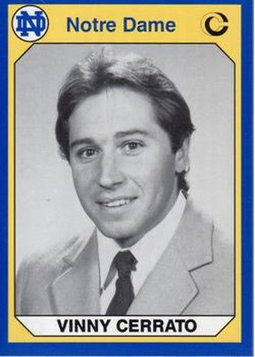 #88 Vinny Cerrato - Notre Dame Fighting Irish - 1990 Collegiate Collection Notre Dame Football