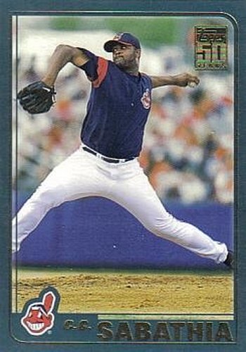 #T88 C.C. Sabathia - Cleveland Indians - 2001 Topps Traded & Rookies Baseball