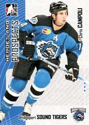 #88 Chris Campoli - Bridgeport Sound Tigers - 2005-06 In The Game Heroes and Prospects Hockey