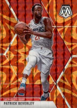 #88 Patrick Beverley - Los Angeles Clippers - 2019-20 Panini Mosaic - Reactive Orange Basketball