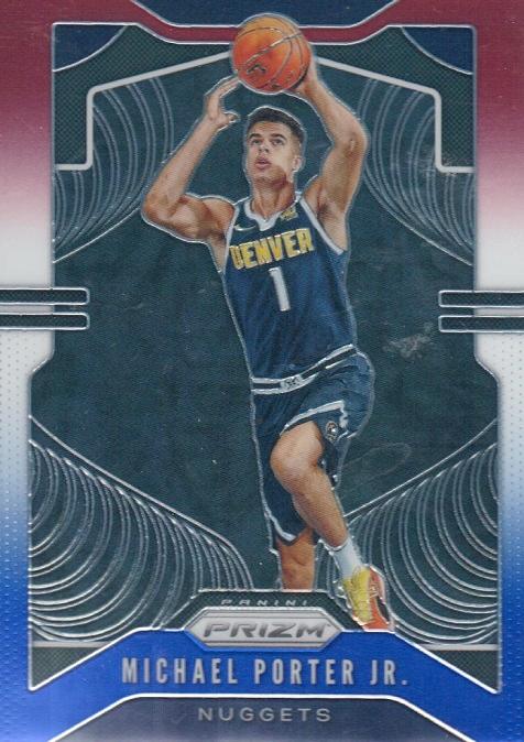 #88 Michael Porter Jr. - Denver Nuggets - 2019-20 Panini Prizm - Prizms Red White and Blue Basketball