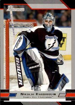 #88 Nikolai Khabibulin - Tampa Bay Lightning - 2003-04 Bowman Draft Picks and Prospects Hockey