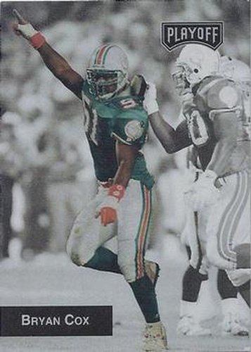#88 Bryan Cox - Miami Dolphins - 1993 Playoff Football