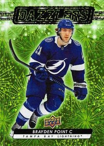 #DZ-88 Brayden Point - Tampa Bay Lightning - 2023-24 Upper Deck - Dazzlers Green Hockey