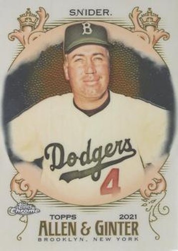 #88 Duke Snider - Brooklyn Dodgers - 2021 Topps Allen & Ginter Chrome Baseball