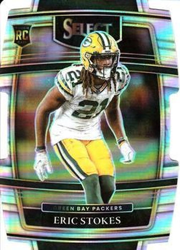 #88 Eric Stokes - Green Bay Packers - 2021 Panini Select - Silver Prizm Die Cut Football
