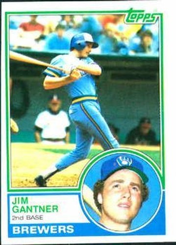 #88 Jim Gantner - Milwaukee Brewers - 1983 Topps Baseball