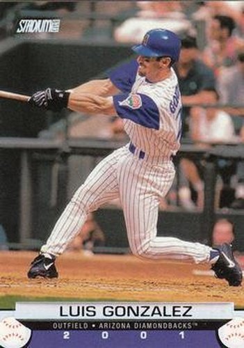 #88 Luis Gonzalez - Arizona Diamondbacks - 2001 Stadium Club Baseball