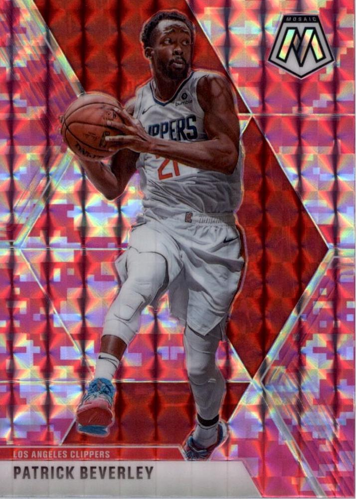 #88 Patrick Beverley - Los Angeles Clippers - 2019-20 Panini Mosaic - Camo Pink Basketball