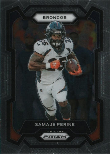 #88 Samaje Perine - Denver Broncos - 2023 Panini Prizm Football