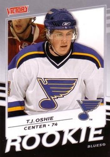 #338 T.J. Oshie - St. Louis Blues - 2008-09 Upper Deck Victory Hockey
