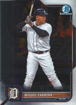 #88 Miguel Cabrera - Detroit Tigers - 2022 Bowman Chrome Baseball