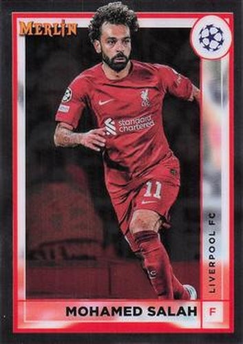 #88 Mohamed Salah - Liverpool - 2022-23 Merlin Chrome UEFA Club Competitions Soccer