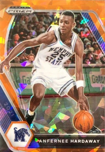 #88 Anfernee Hardaway - Memphis Tigers - 2021 Panini Prizm Draft Picks - Orange Ice Basketball