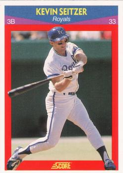 #88 Kevin Seitzer - Kansas City Royals - 1990 Score 100 Superstars Baseball