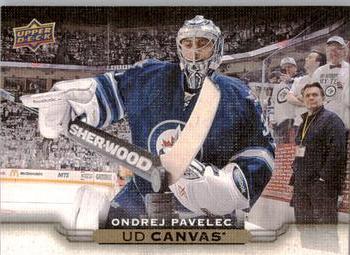 #C88 Ondrej Pavelec - Winnipeg Jets - 2015-16 Upper Deck - UD Canvas Hockey