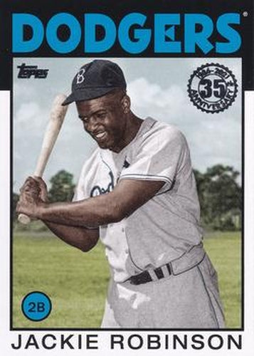#86B-88 Jackie Robinson - Brooklyn Dodgers - 2021 Topps - 1986 Topps Baseball 35th Anniversary Series One Baseball