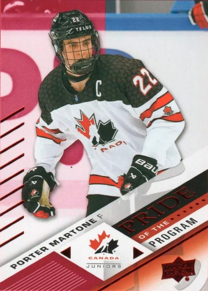 #88 Porter Martone - Canada - 2024 Upper Deck Team Canada Juniors - Red Foil Hockey