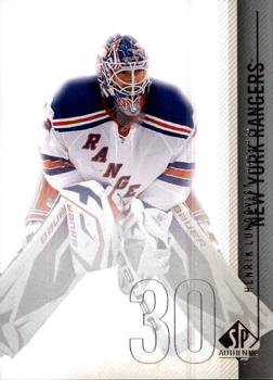 #89 Henrik Lundqvist - New York Rangers - 2010-11 SP Authentic Hockey