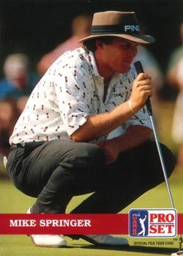 #89 Mike Springer - 1992 Pro Set PGA Tour Golf