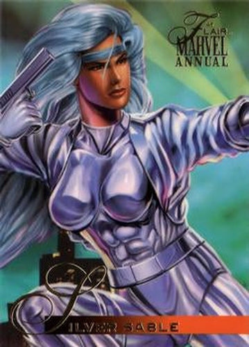 #89 Silver Sable - 1995 Flair Marvel Annual