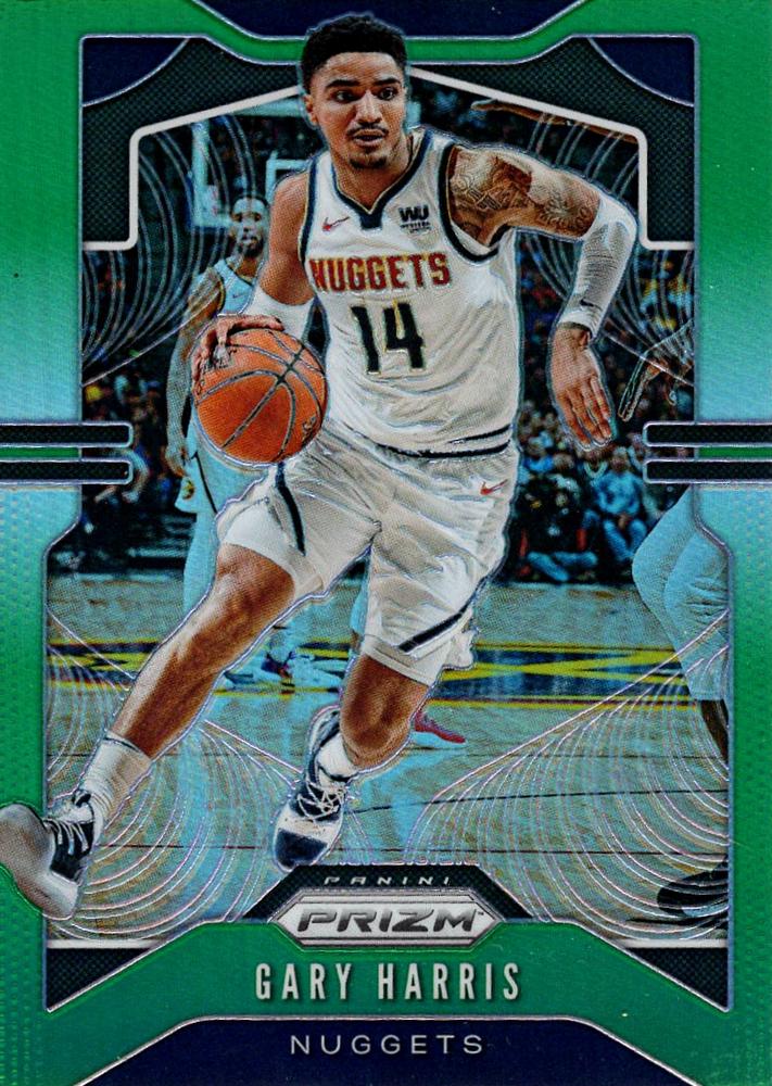 #89 Gary Harris - Denver Nuggets - 2019-20 Panini Prizm - Prizms Green Basketball
