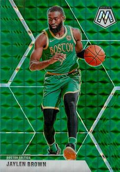 #89 Jaylen Brown - Boston Celtics - 2019-20 Panini Mosaic - Green Prizm Basketball
