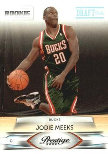 #239 Jodie Meeks - Milwaukee Bucks - 2009-10 Panini Prestige - Draft Picks Light Blue Basketball