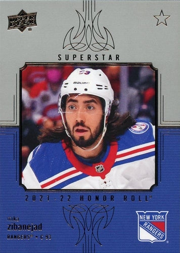 #HR-89 Mika Zibanejad - New York Rangers - 2021-22 Upper Deck - Honor Roll Hockey