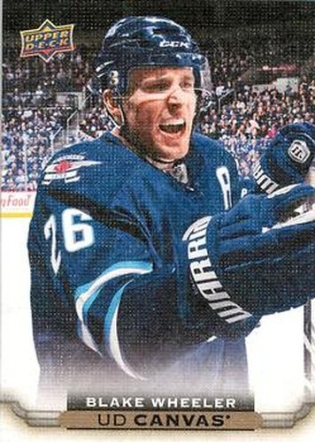 #C89 Blake Wheeler - Winnipeg Jets - 2015-16 Upper Deck - UD Canvas Hockey